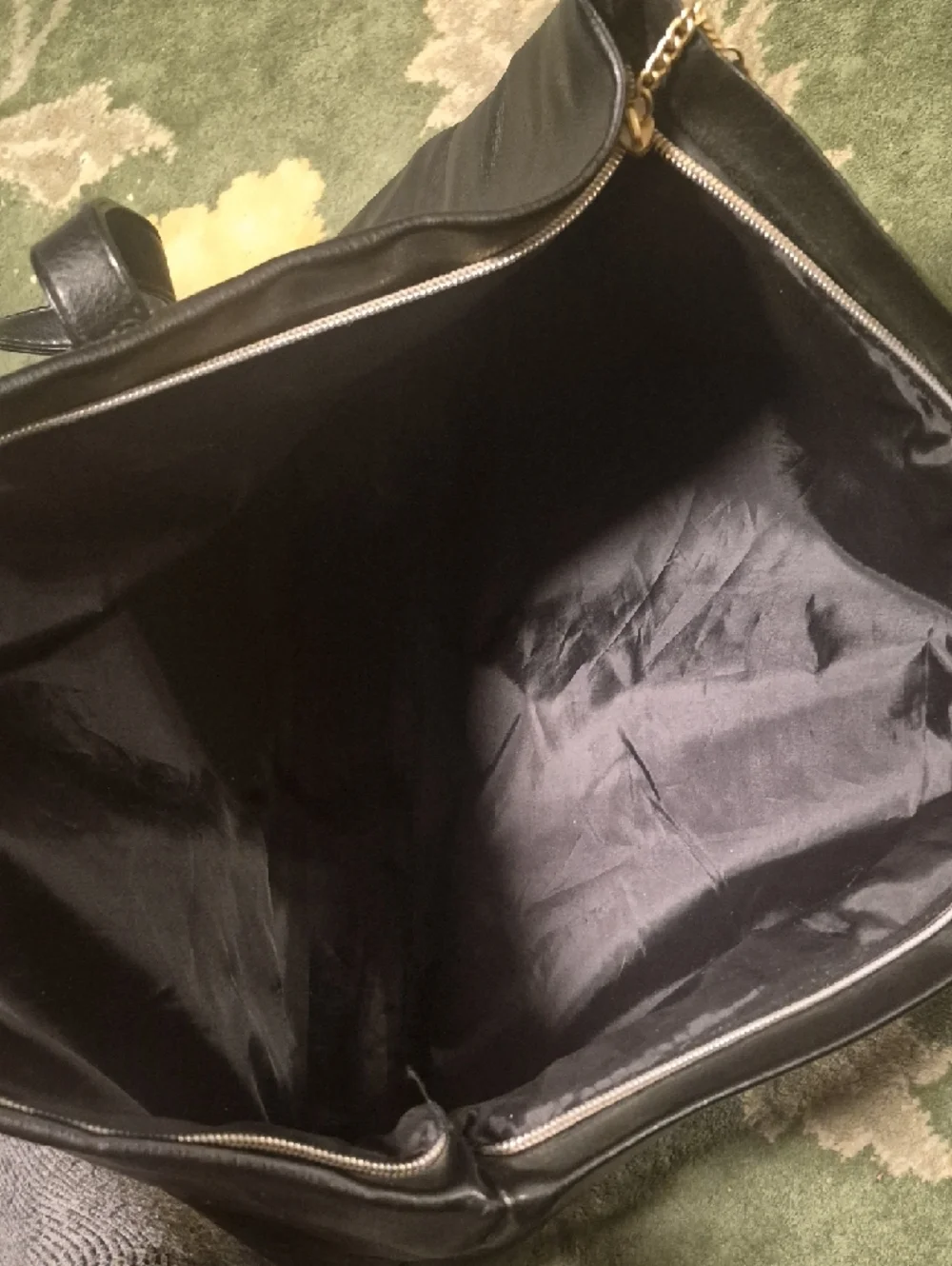 Donna Karan Black Leather Tote - Picture 12 of 14